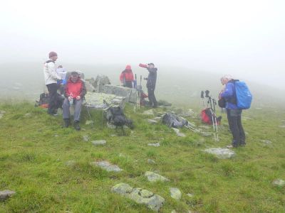 007-Wanderrast beim Aufstieg zur Valluelascharte
